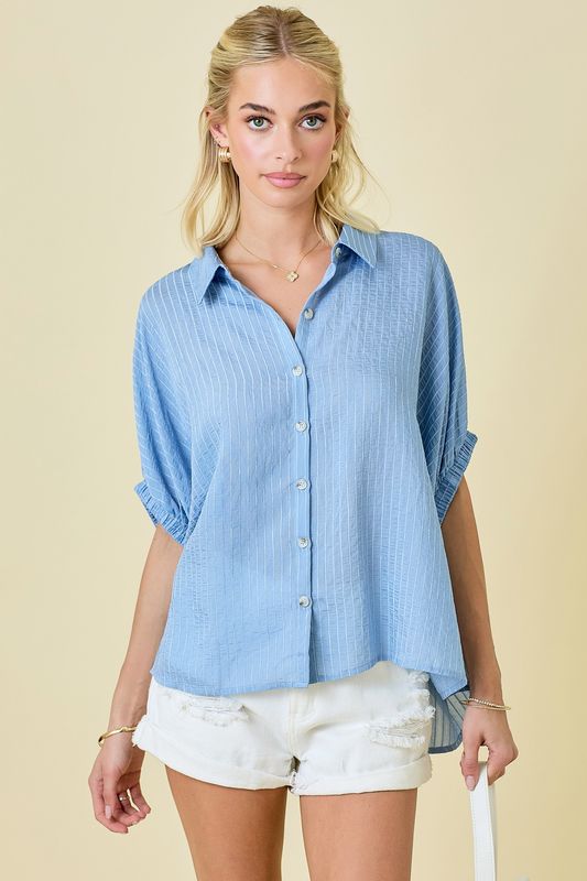 Textured Stripe Top
