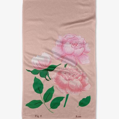 June Roses Tea Towel