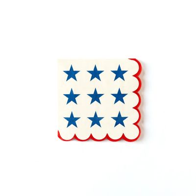 Stars with Scallop Edge 5&quot; Napkin