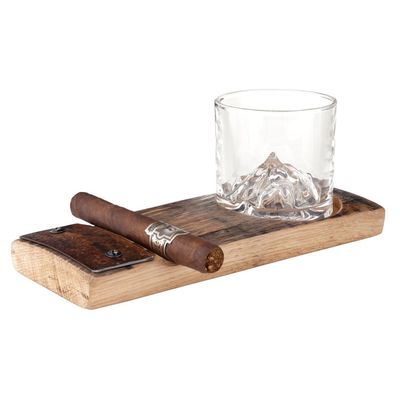 Whiskey Barrel Cigar Tray