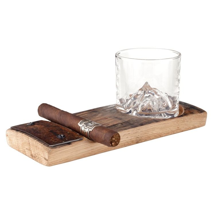 Whiskey Barrel Cigar Tray