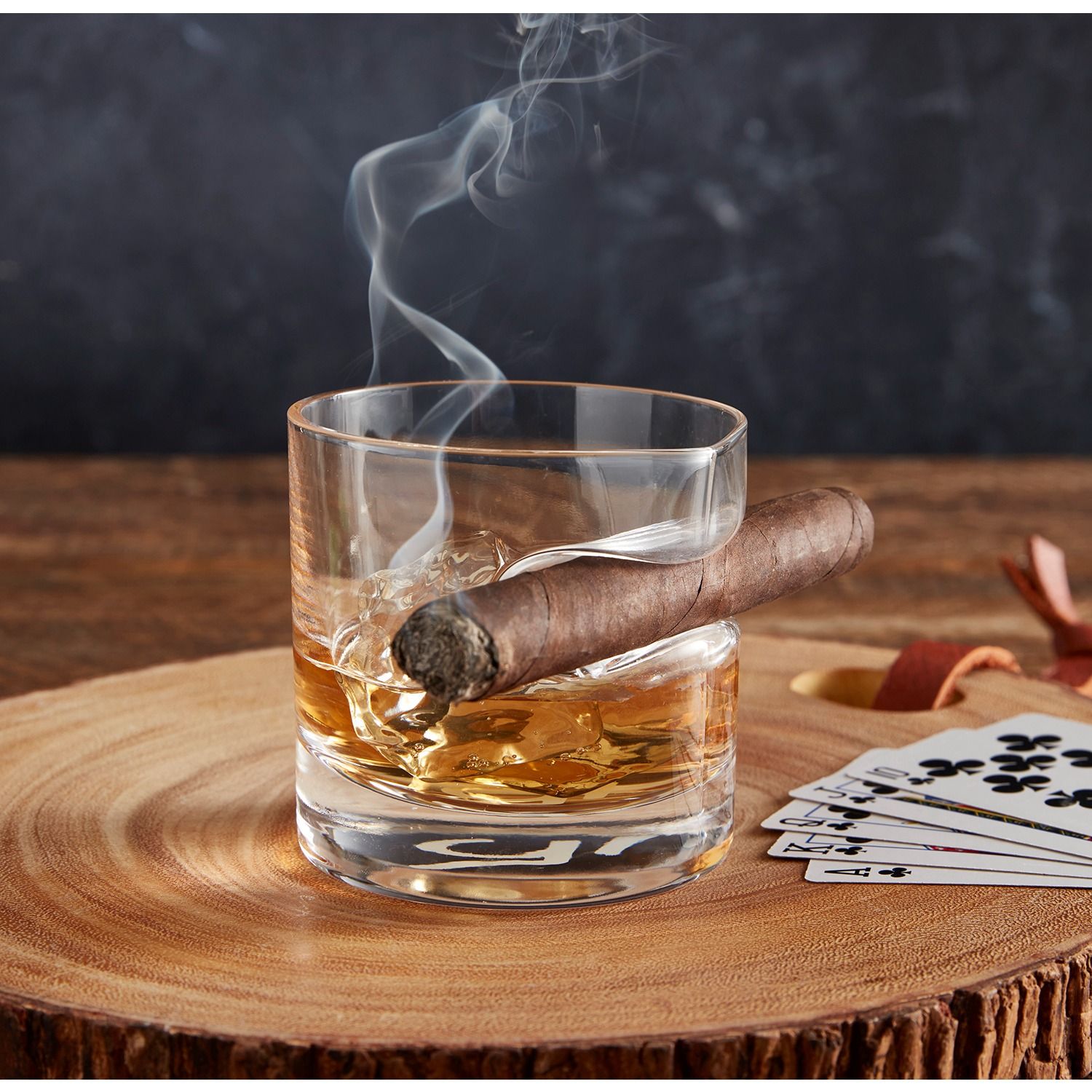 DOF Cigar Holder Glass