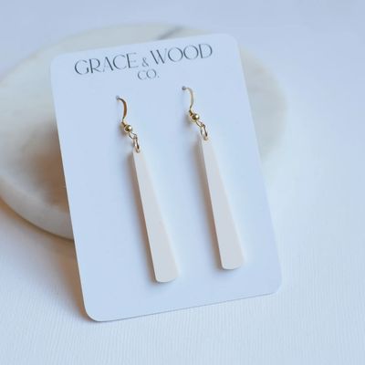 Bone Skinny Drop Earring