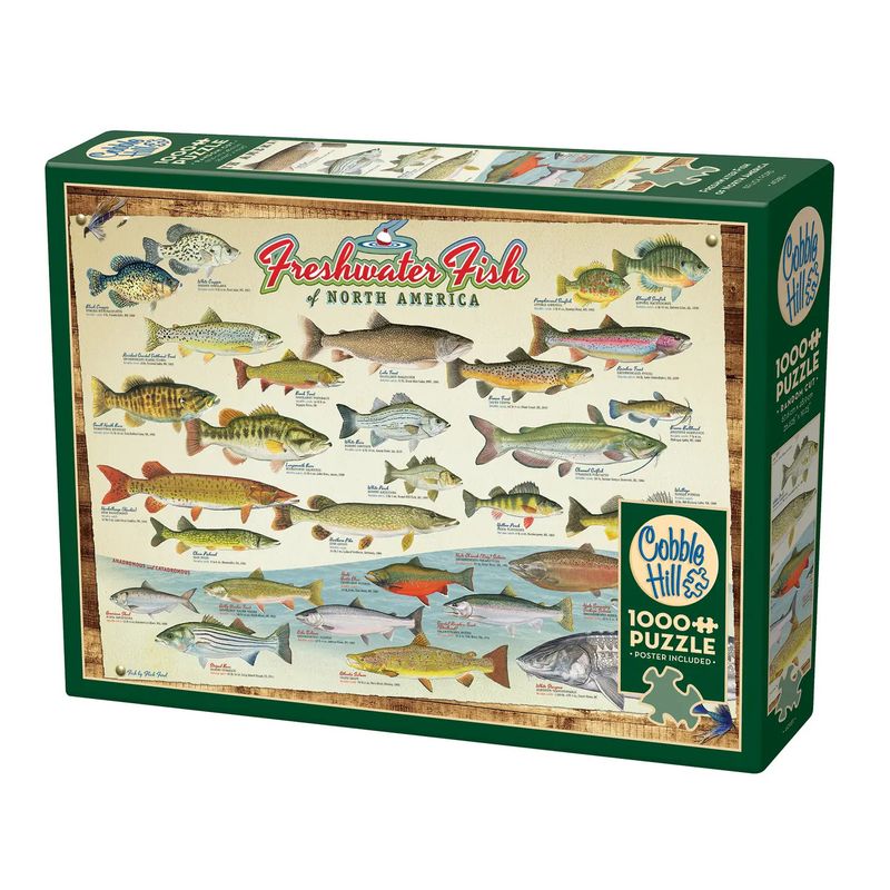 Freshwater Fish of North America 1000pc Puzzle