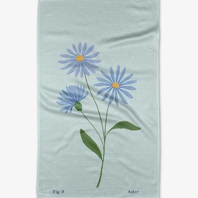 September Aster Tea Towel