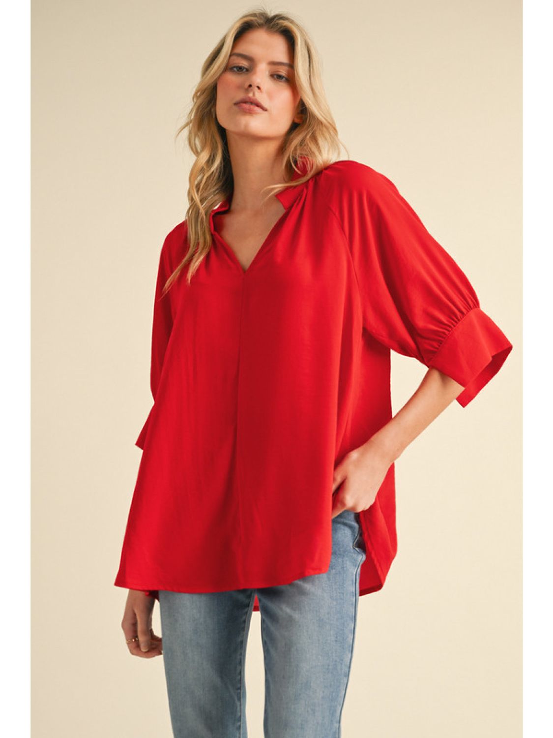 Red Tunic Top