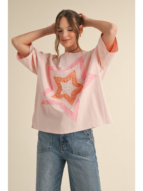 Star Patch Top