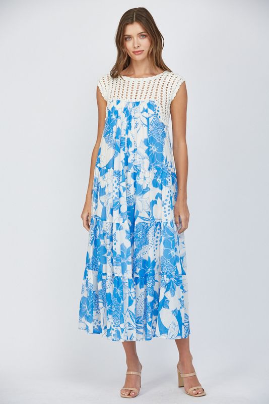Crochet Top Maxi Dress