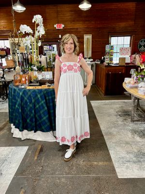 Floral Embroidered Maxi Dress