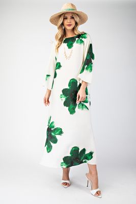 Boat Neck Maxi Dress
