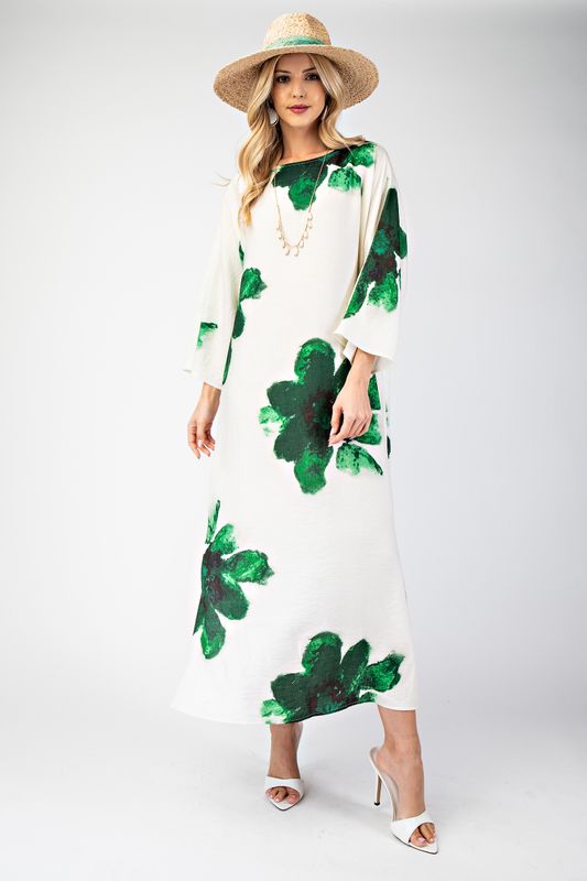 Boat Neck Maxi Dress