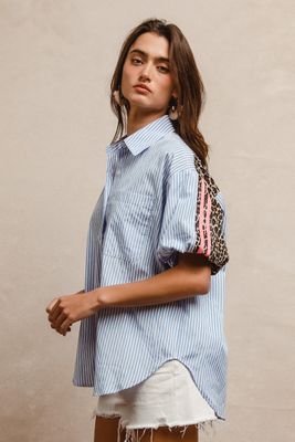Striped &amp; Leopard Top