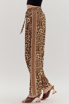 Leopard Wide Leg Pant