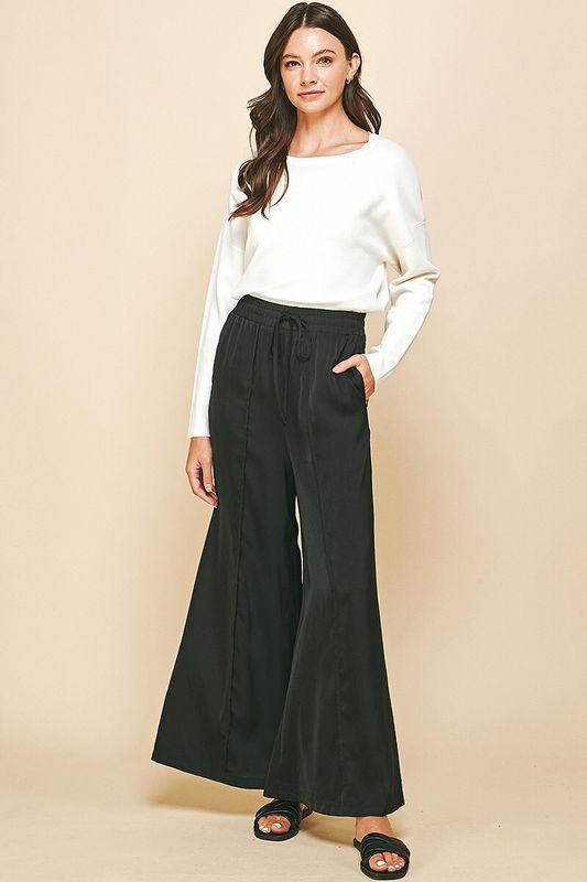Satin Wide Leg Pant