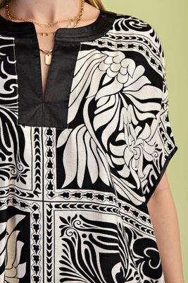 Bandana Print Dolman Top