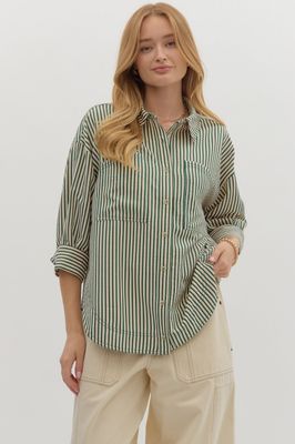 Textured Striped Top