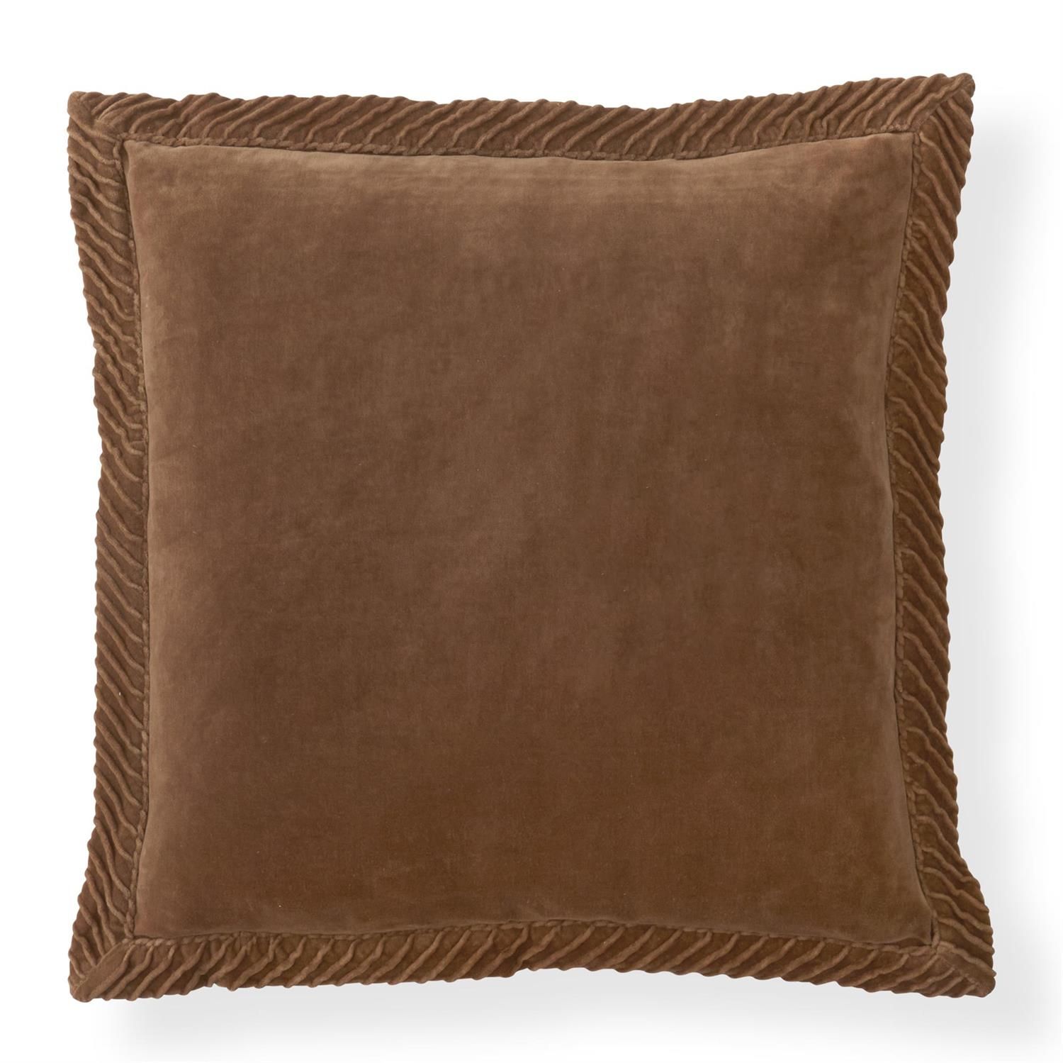 20&quot; Velvet Brown Pillow