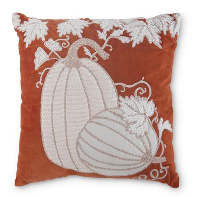 18&quot; Orange Pumpkin Pillow