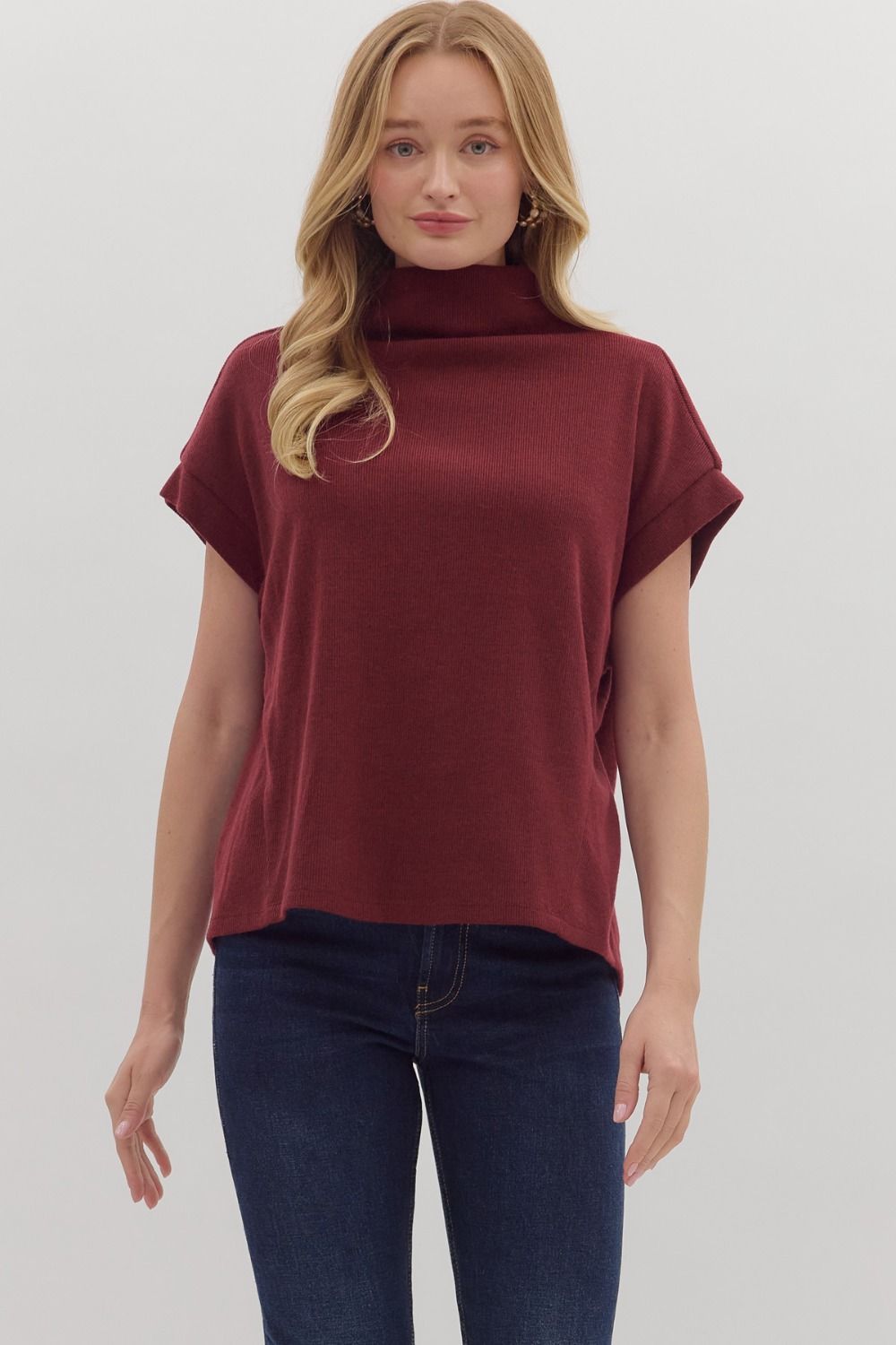 Mock Neck Top