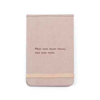 When Your Heart Speaks Fabric Notebook