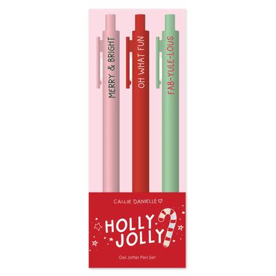 Holly Jolly Christmas Pen Set