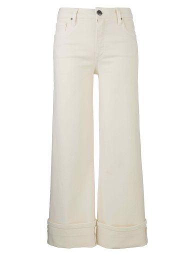 Meg HR Wide Leg w/Cuff, Color: Candle, Size: 0