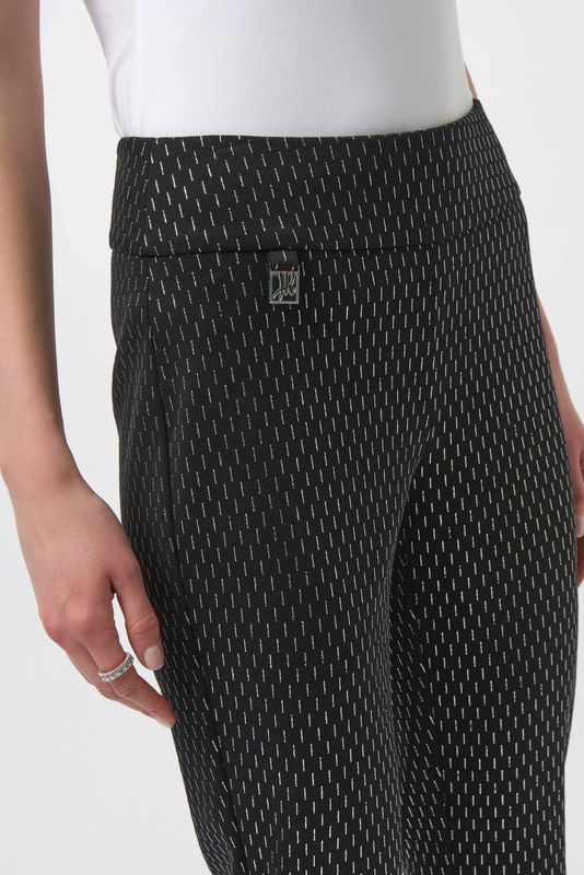Foiled Heavy Knit Slim Fit Pants