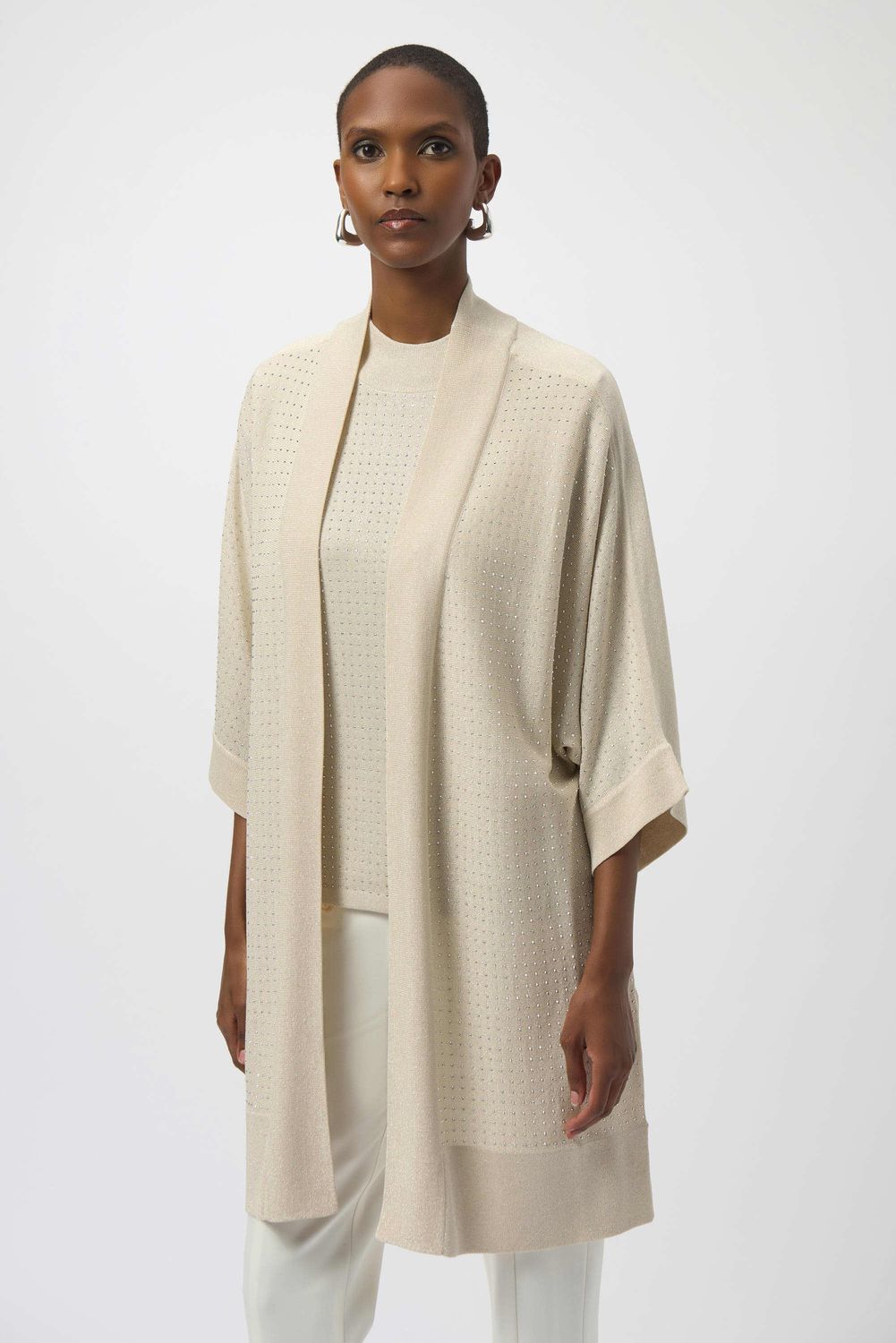Sweater Knit Cover-Up w/Detail
