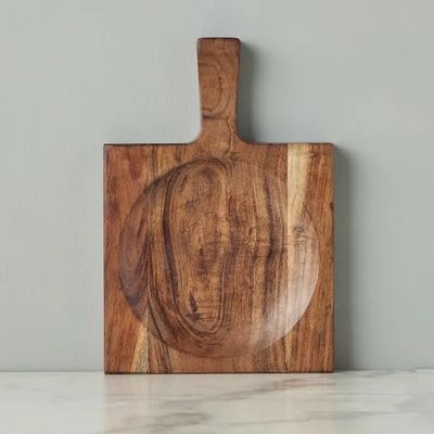 French Square Cutting Board + Bowl Combo w/Handle-Small