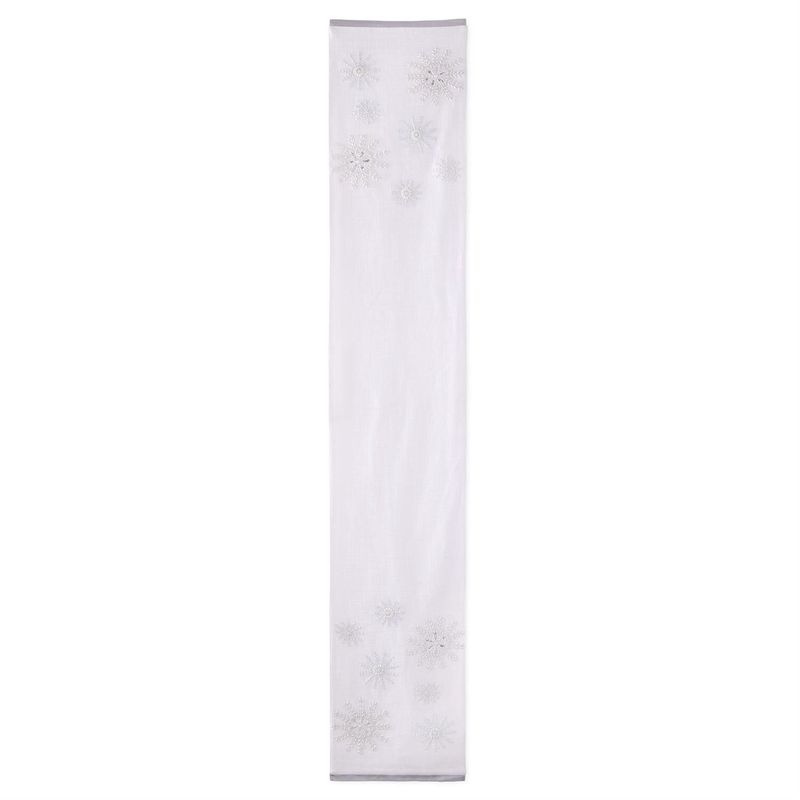 72&quot; Table Runner w/Snowflakes