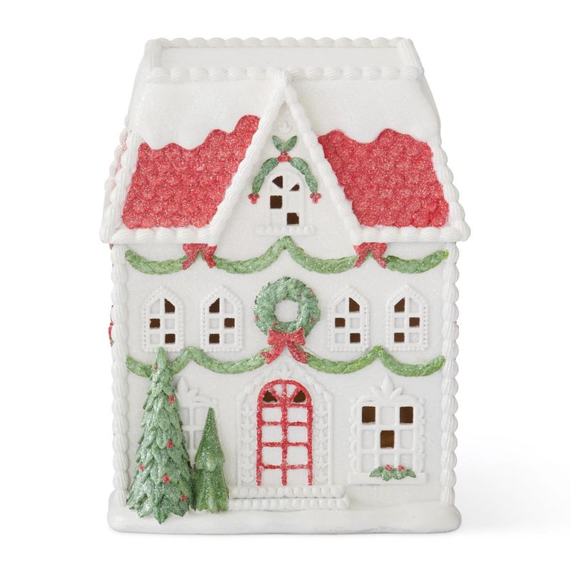 12&quot; Glitter LED Christmas House