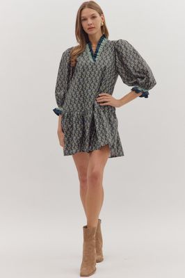 Midnight Print Dress