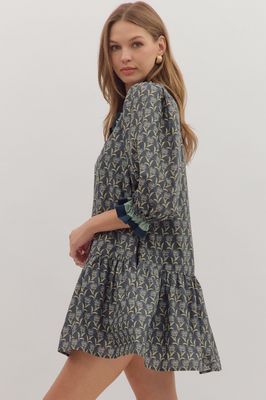 Midnight Print Dress