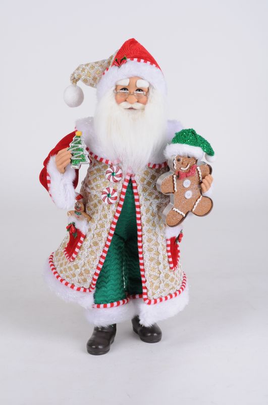 Whimiscal Gingerbread Santa