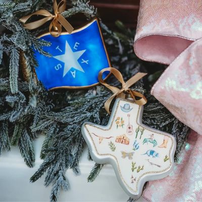 Republic of Texas Flag 2025 Texan Christmas Ornament