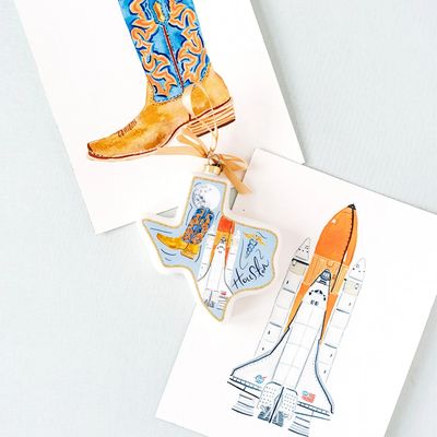 Houston Catherine Cartie City Capsule 2025 Texan Christmas Ornament