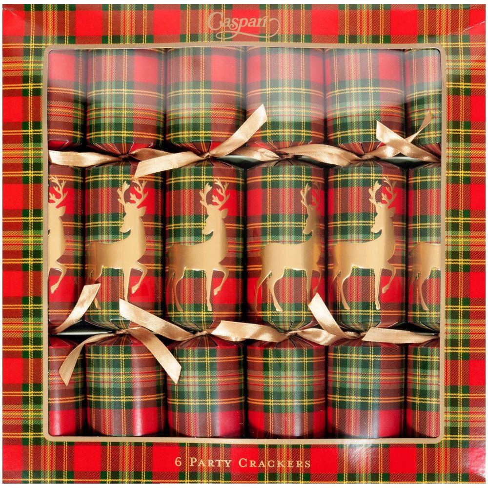 Reindeer Tartan Celebration Crackers