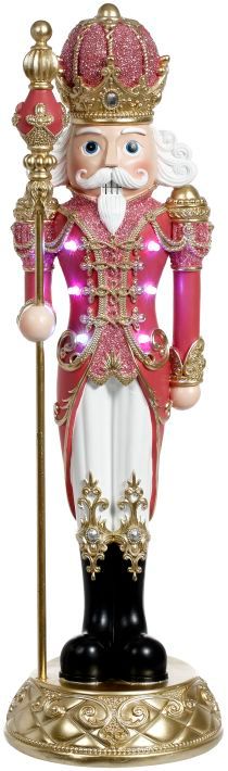 Jeweled Nutcracker with Staff 20&quot;
