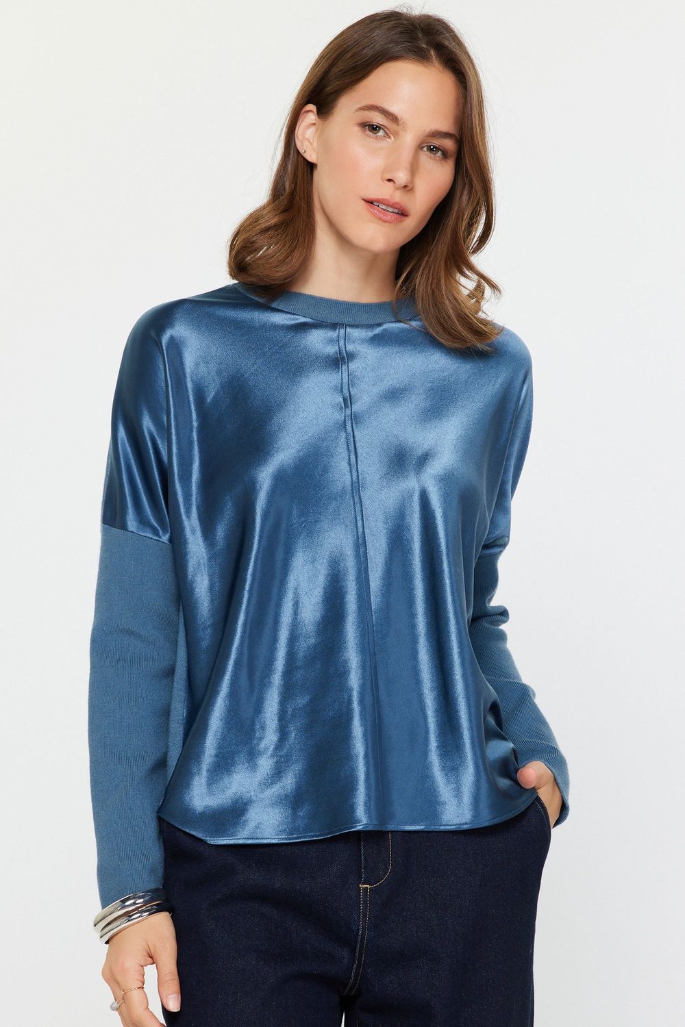 Midnight Metallic Front Top