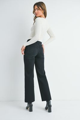 Slim Palazzo w/Scissor Cut
