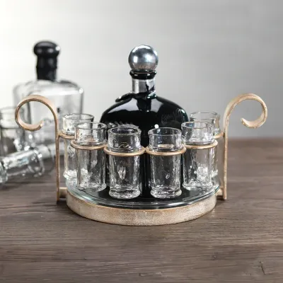 Fiesta Six Shot Tequila Set Gold