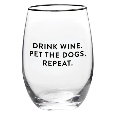 Wine. Dogs. Repeat. Glass