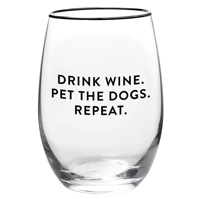 Wine. Dogs. Repeat. Glass