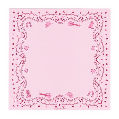 Pink Bandana Western Notepad
