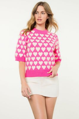 Heart Knit Top