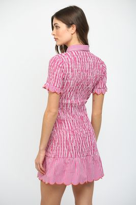Gingham Smocked Dress