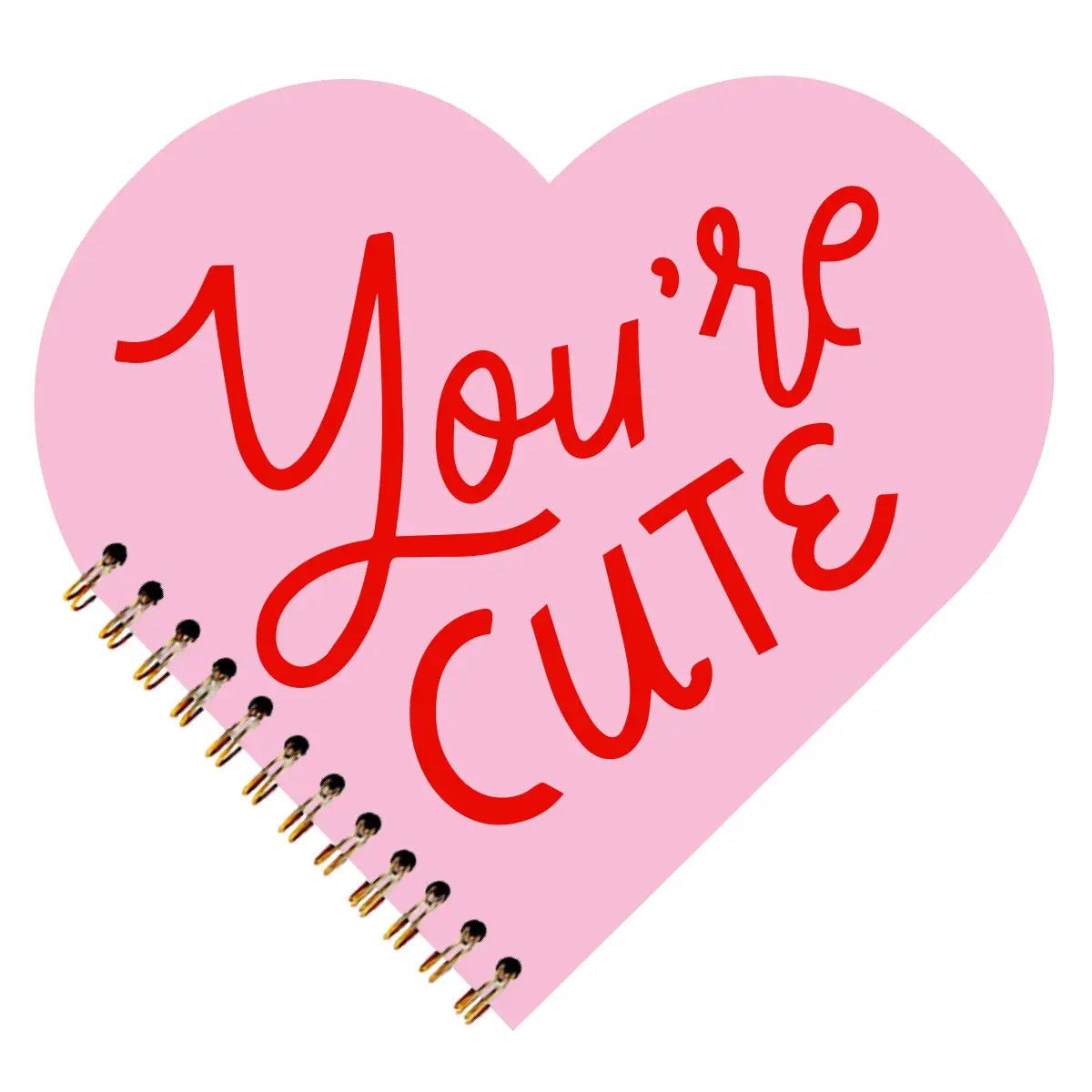 Heart Notebook | You're Cute