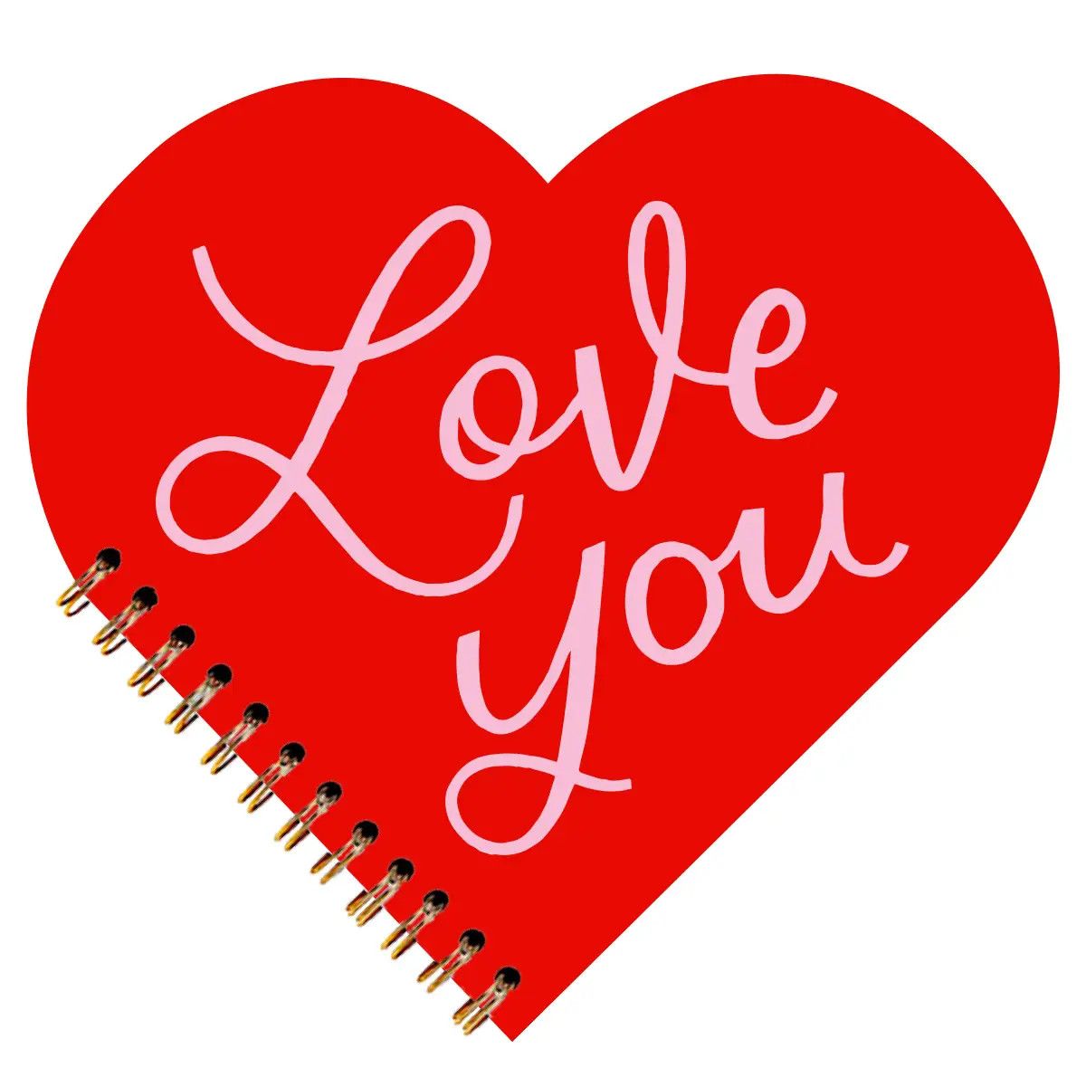 Heart Notebook | Love You Heart