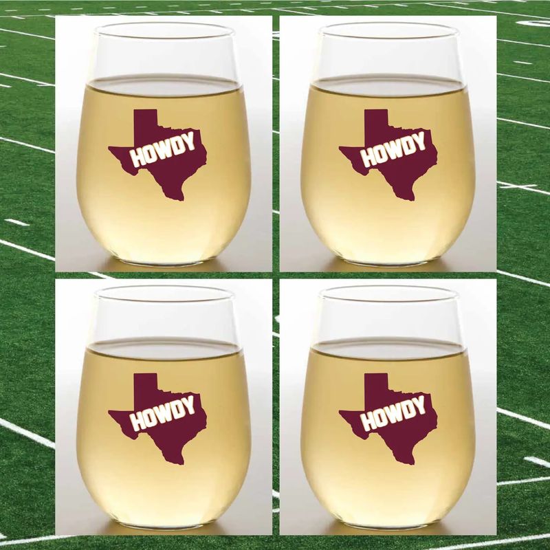 Unbreakable Stemless Wine Glasses 2pk Aggies