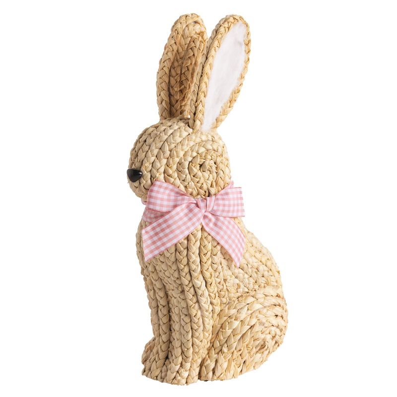 Woven Bunny w/Pink Bow